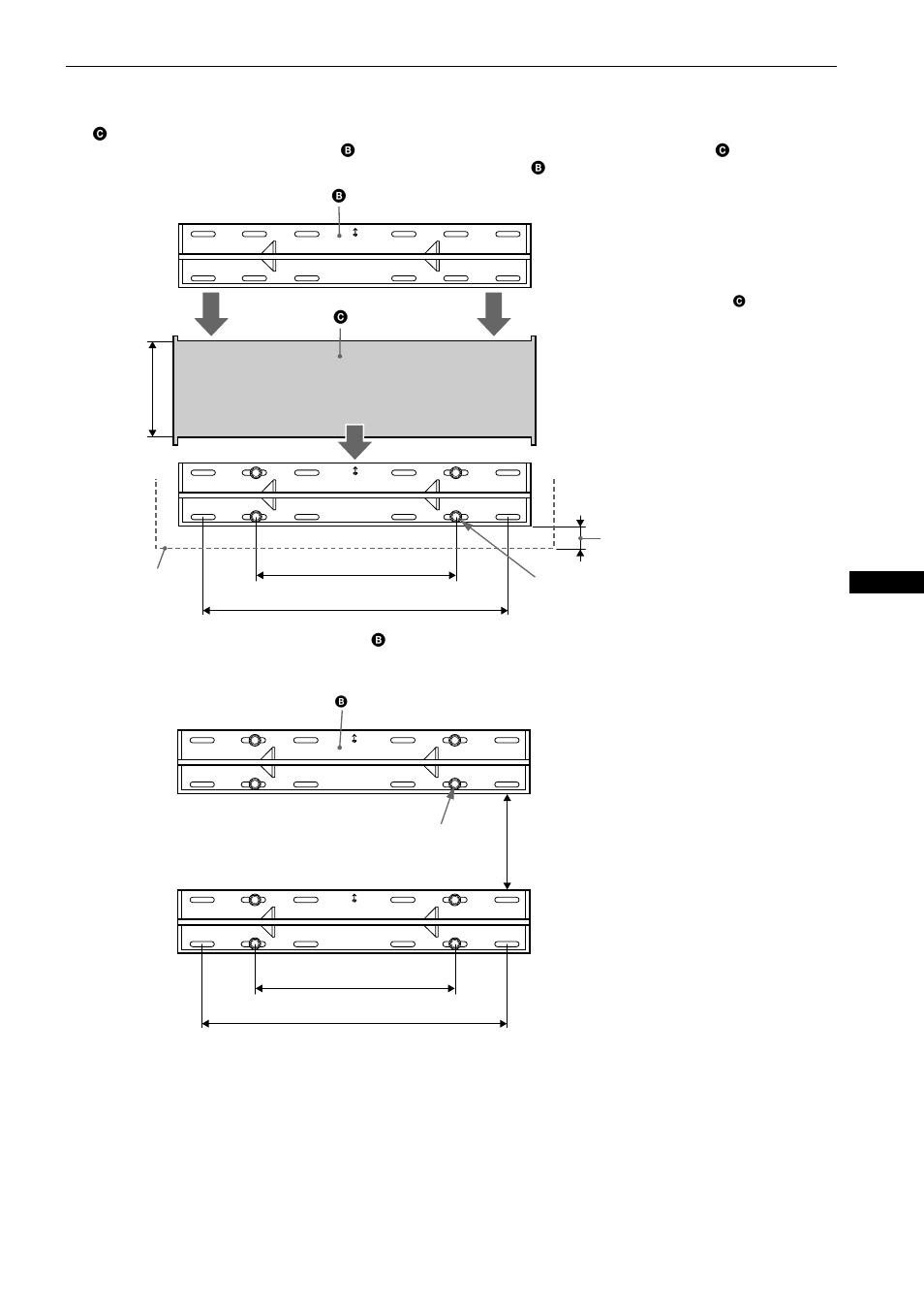 Stap 5: de bovenste wandmontagesteunen bevestigen | Sony SU-WTS1 User Manual | Page 47 / 68