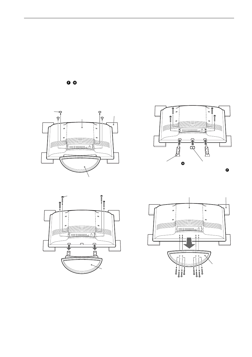 Passo 2: retirar a base do televisor, 4passo 2: retirar a base do televisor | Sony SU-WTS1 User Manual | Page 52 / 68