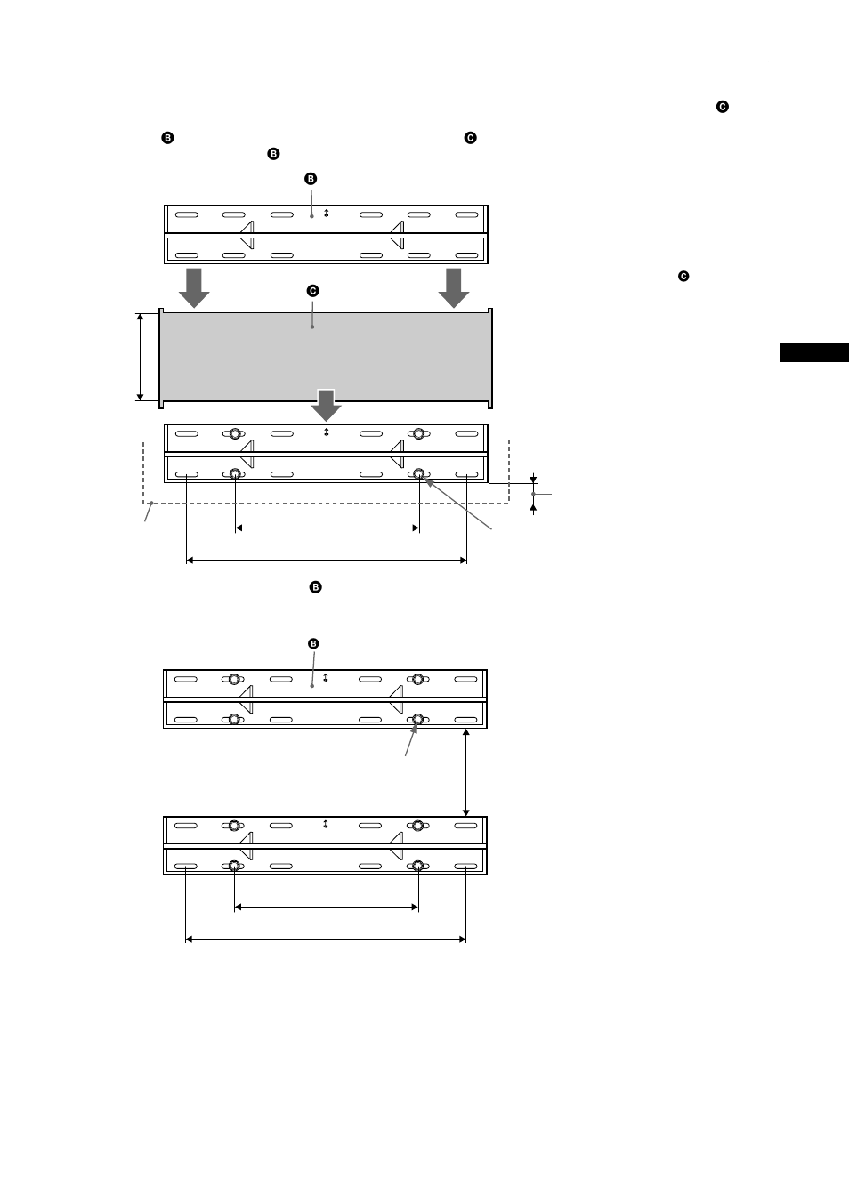 Step 5: secure upper mount wall brackets | Sony SU-WTS1 User Manual | Page 7 / 68