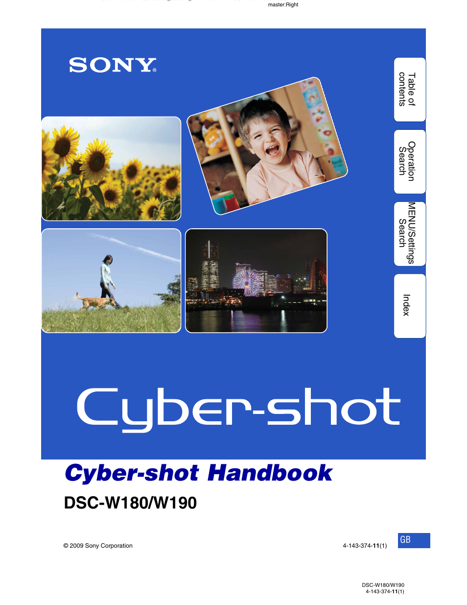 Sony Cyber-shot 4-143-374-11(1) User Manual | 104 pages