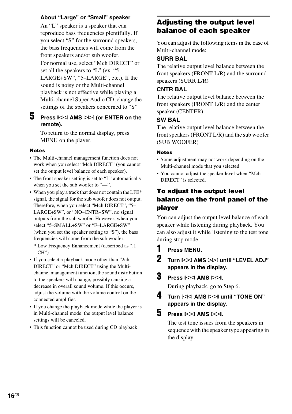 Sony SCD-XE597 User Manual | Page 16 / 96