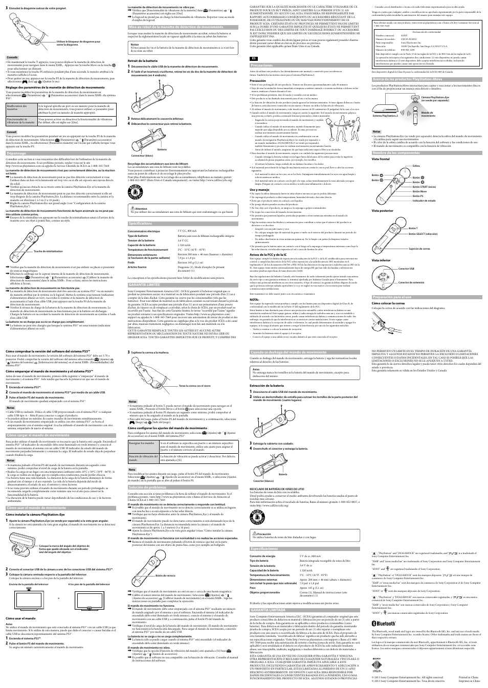 Sony Move CECH-ZCM1U User Manual | Page 2 / 2