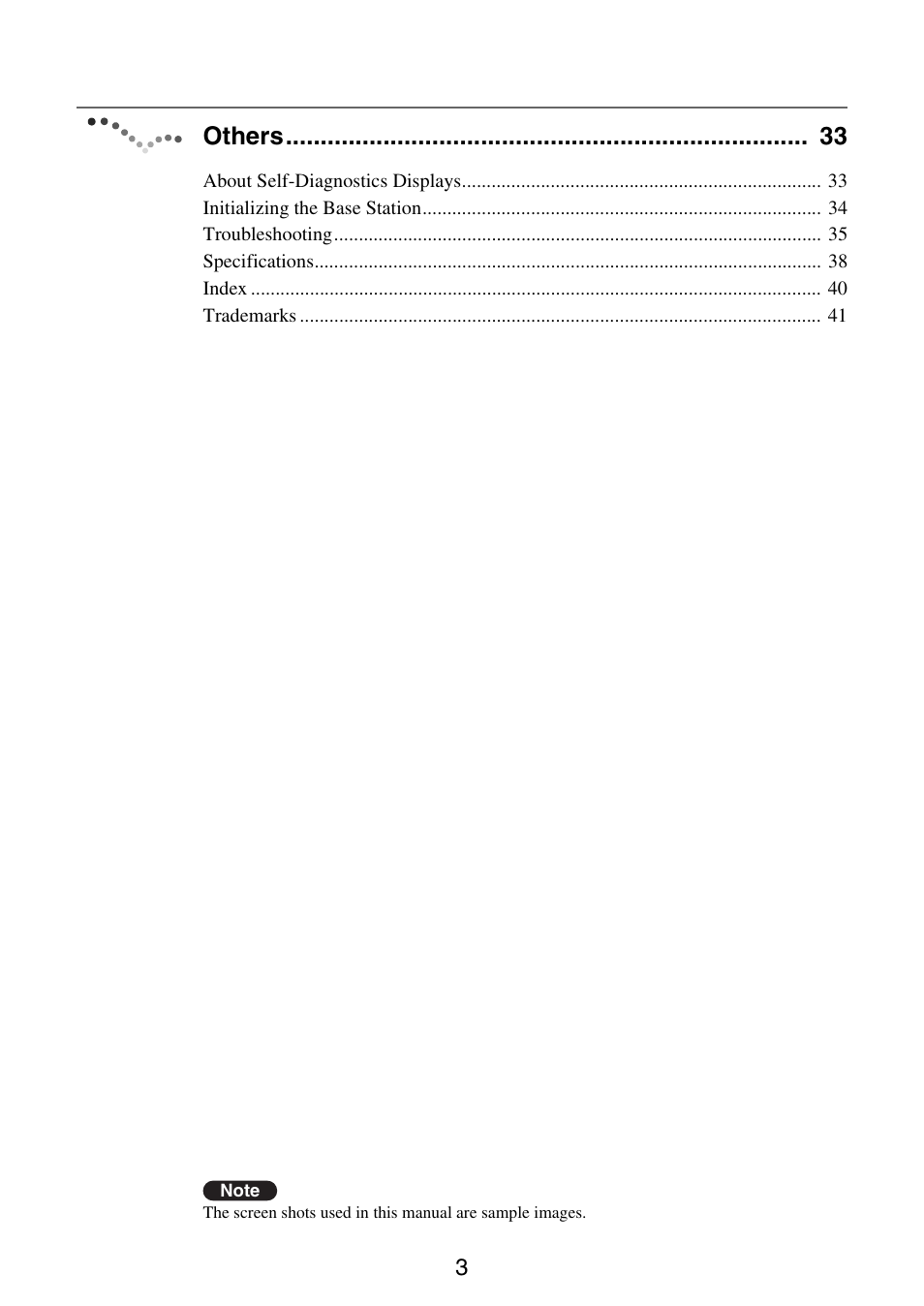 Others | Sony LF-V30 User Manual | Page 3 / 42