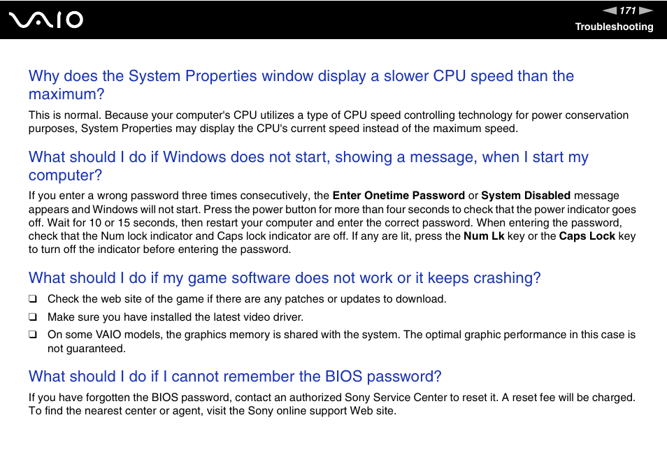 Sony VGN-SZ200 User Manual | Page 171 / 224