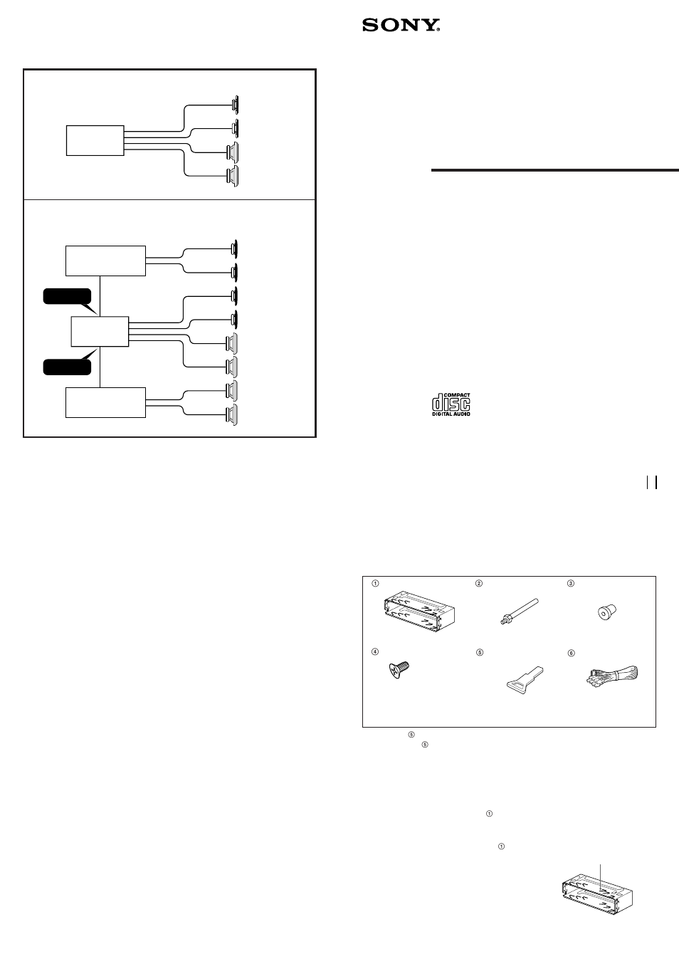 Sony CDX-4160 User Manual | 4 pages