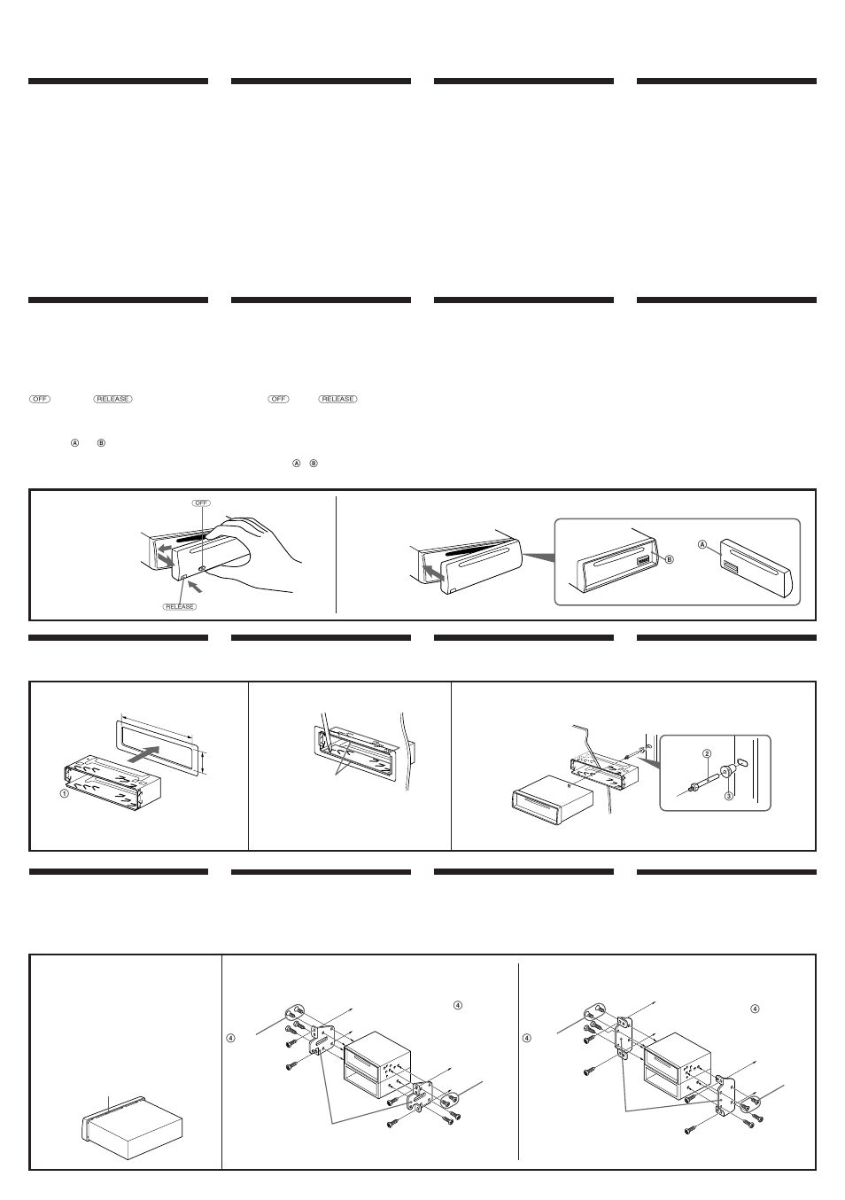Instalación ### installation | Sony CDX-4160 User Manual | Page 2 / 4