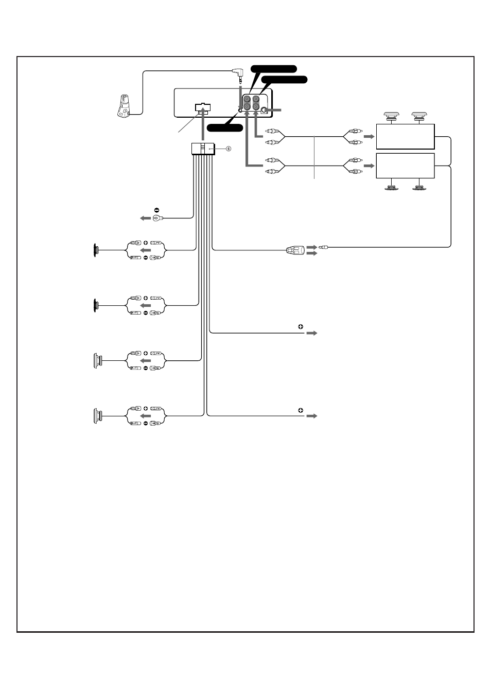 Connection example ejemplo de conexiones | Sony CDX-4160 User Manual | Page 4 / 4