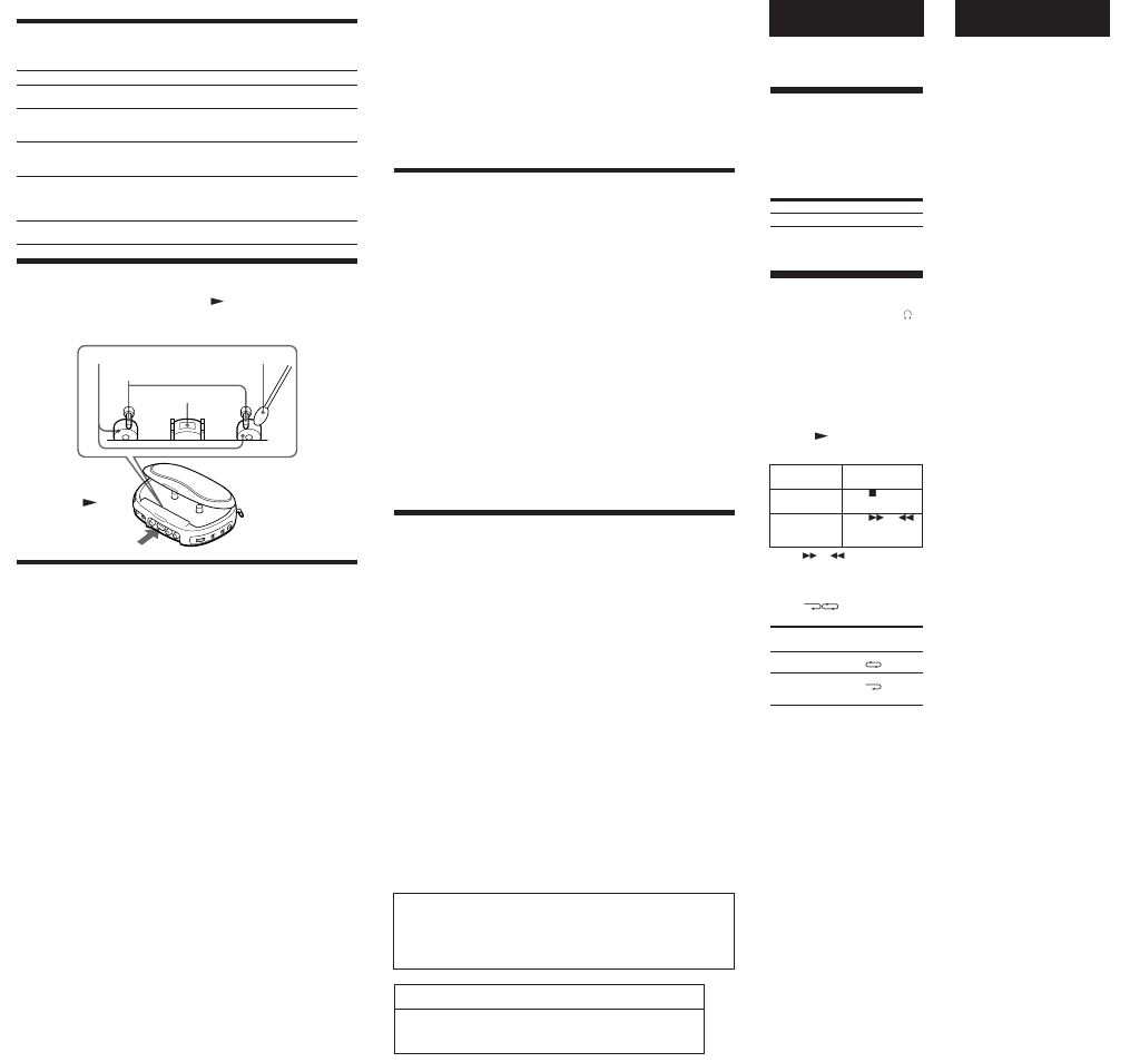 Sony WM-EQ5 User Manual | Page 2 / 2