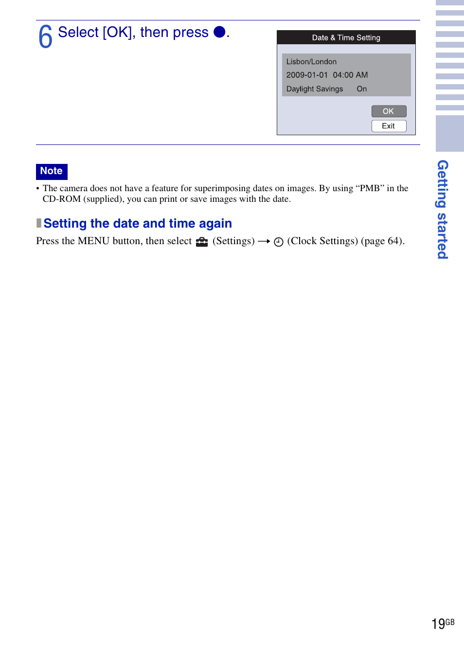Sony Cyber-shot DSC-HX1 User Manual | Page 19 / 76