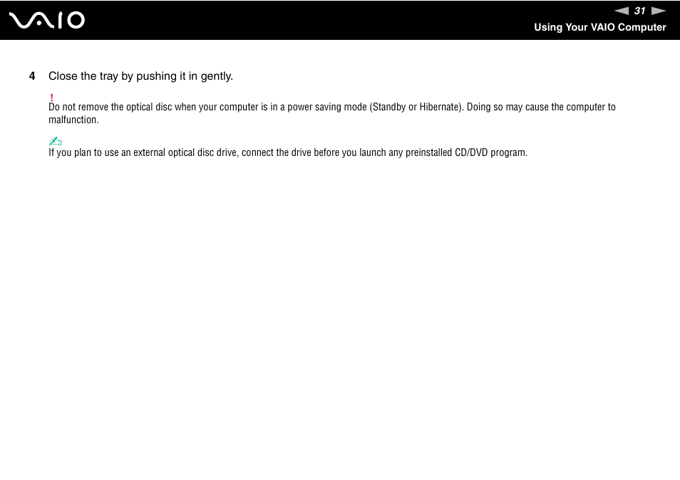 Sony VGN-C100 User Manual | Page 31 / 192
