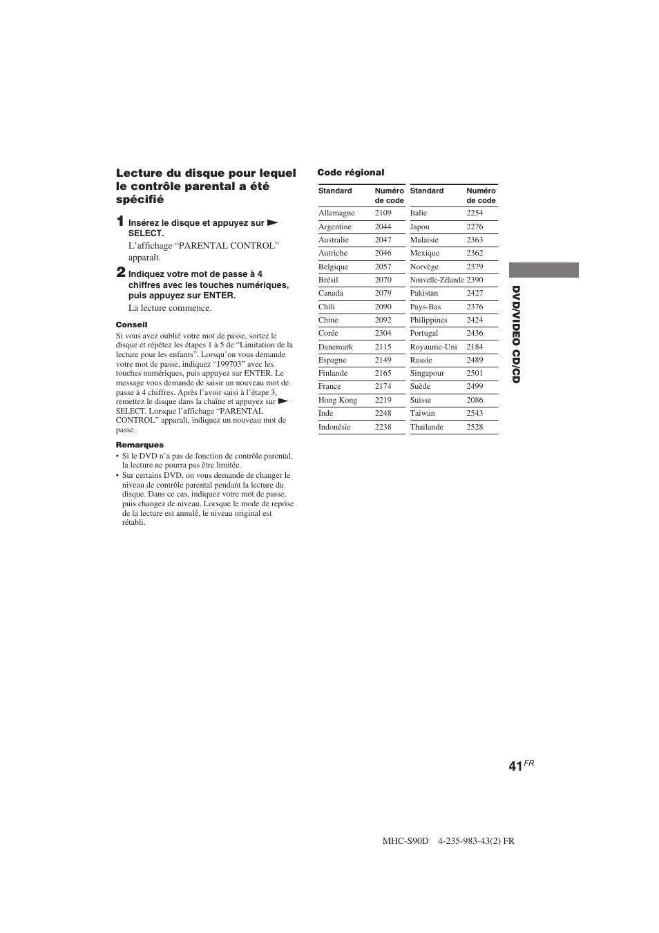 Sony MHC-S90D User Manual | Page 117 / 228