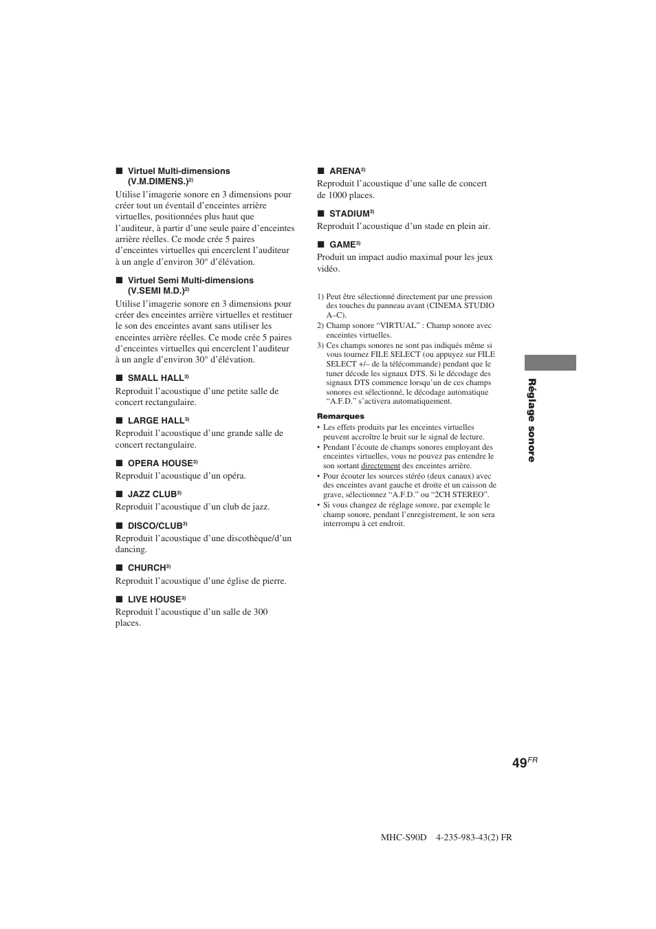 Sony MHC-S90D User Manual | Page 125 / 228