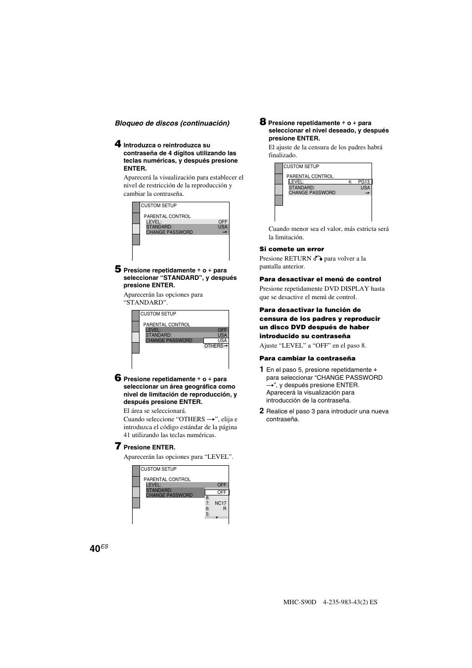 Sony MHC-S90D User Manual | Page 192 / 228