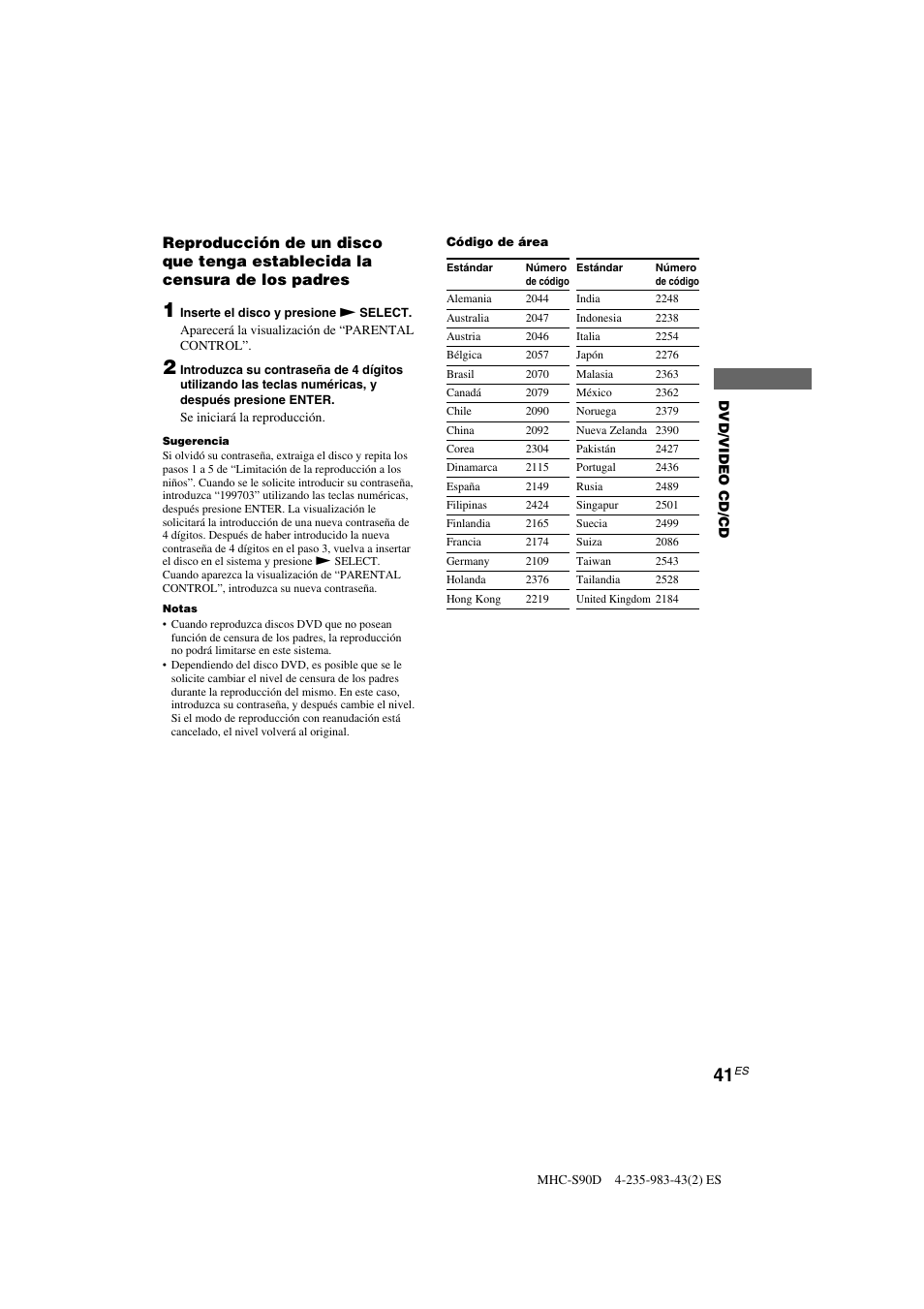 Sony MHC-S90D User Manual | Page 193 / 228