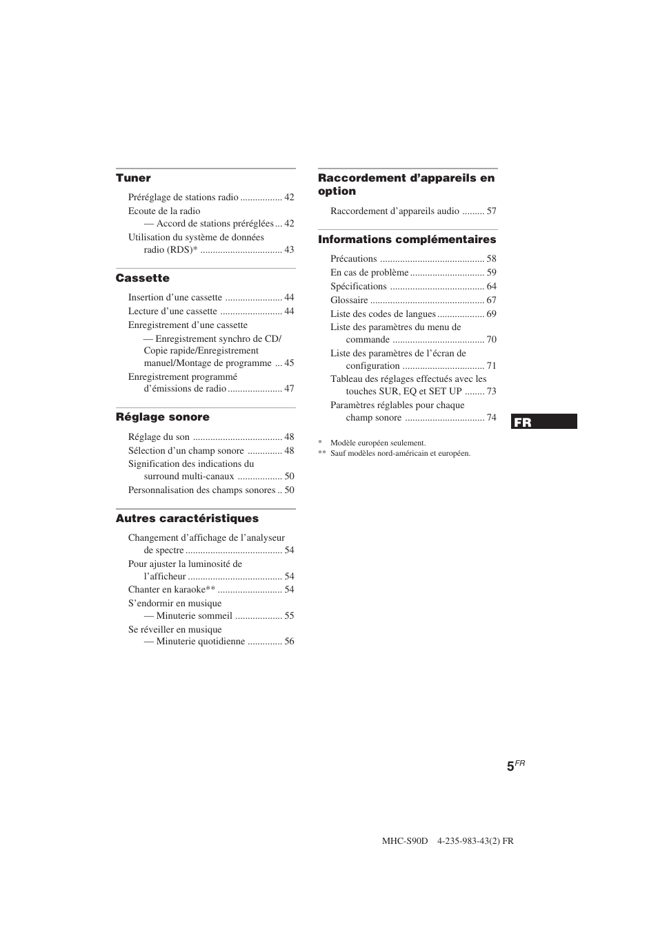 Sony MHC-S90D User Manual | Page 81 / 228