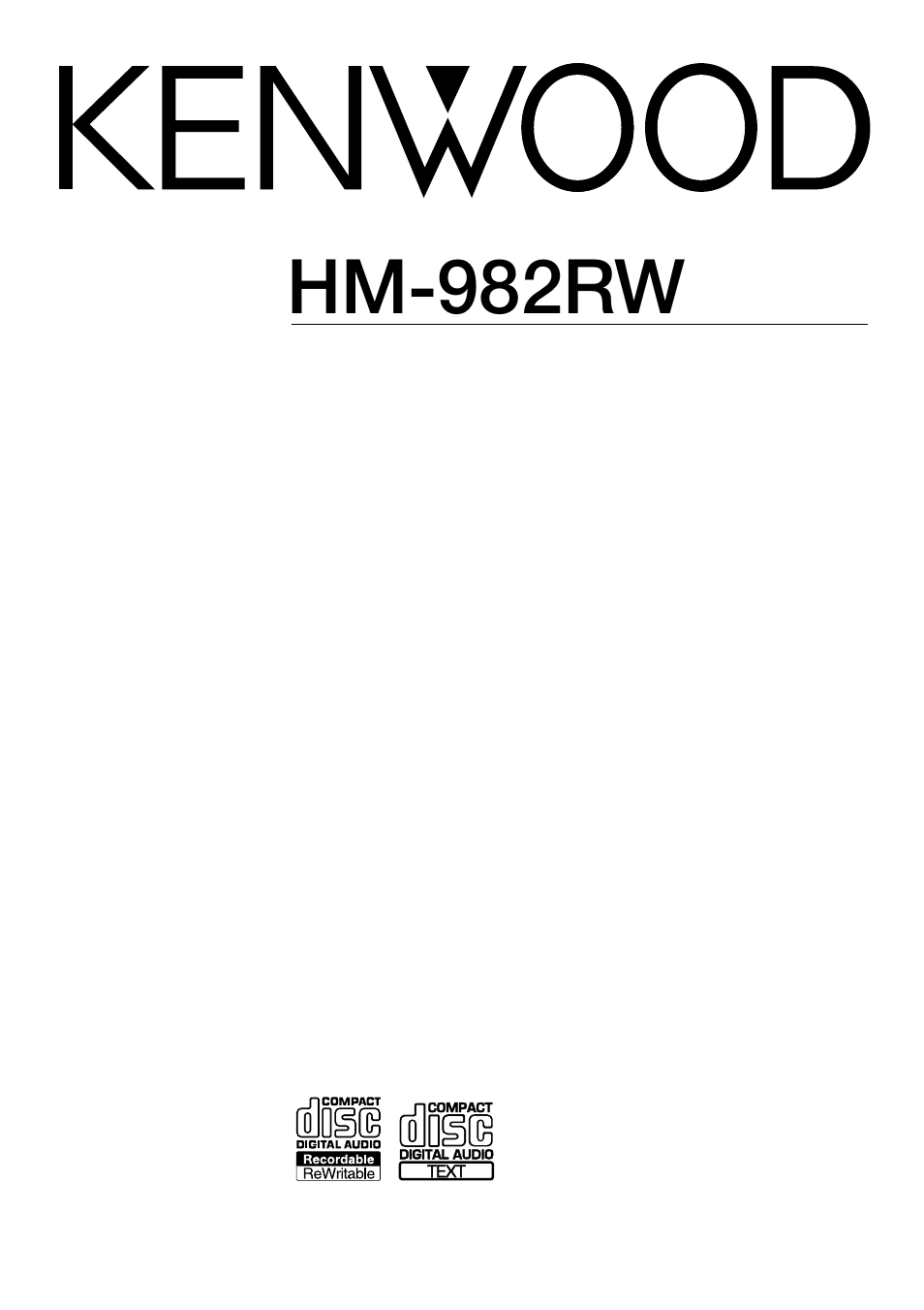 Sony HM-982RW User Manual | 88 pages