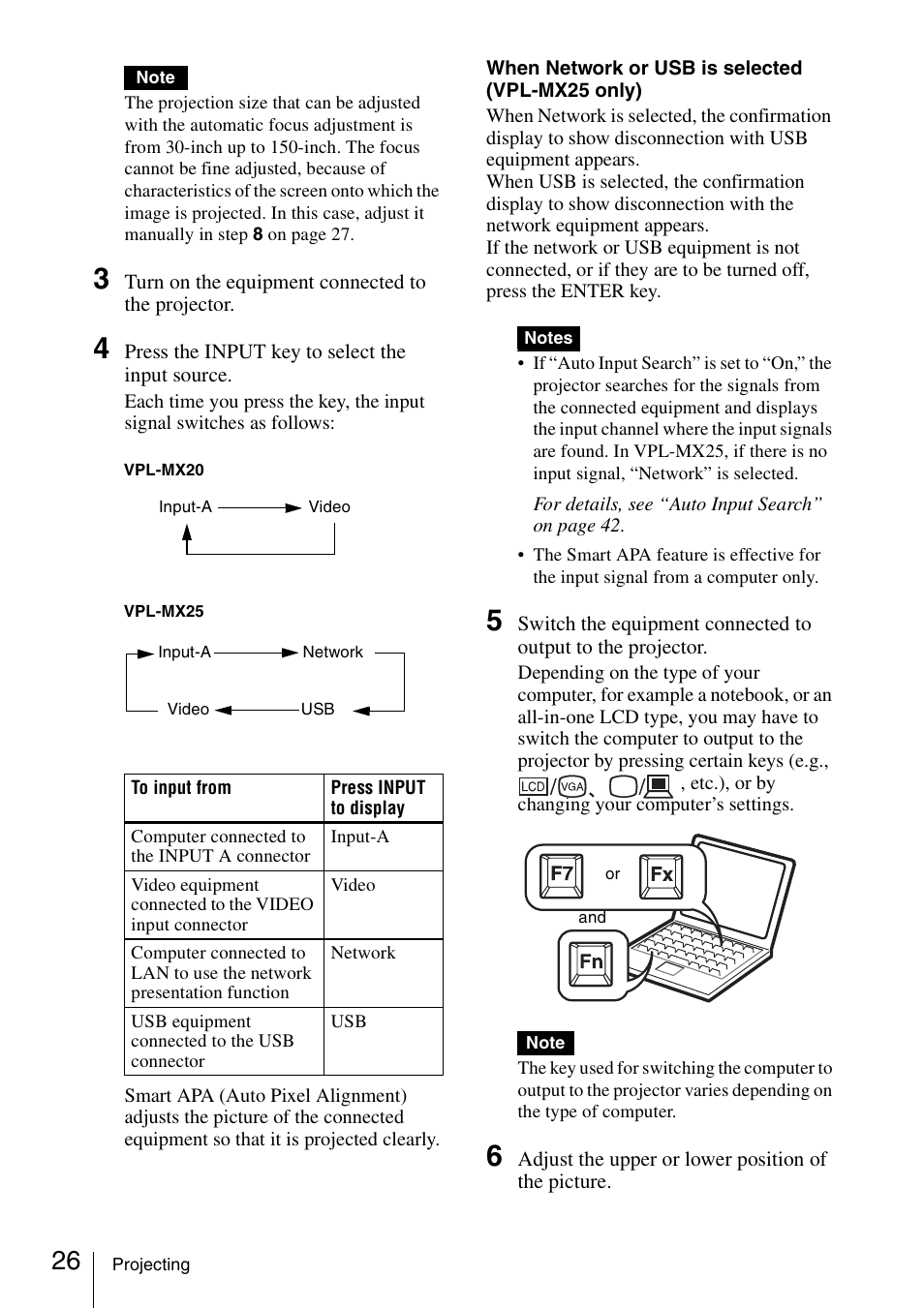 Sony Data Projector VPL-MX20 User Manual | Page 26 / 68