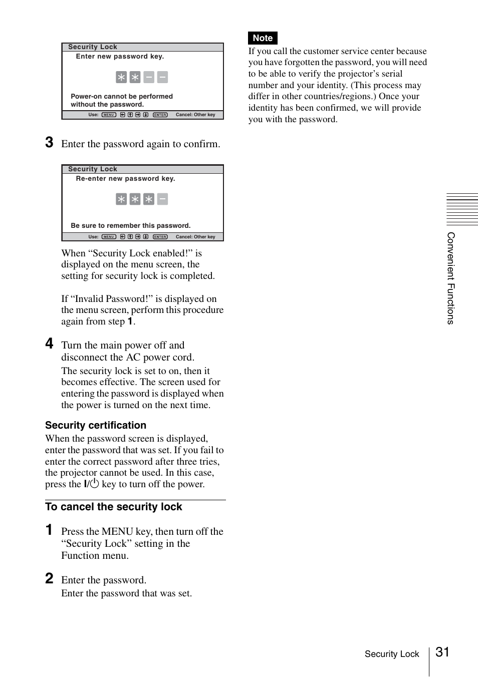 Sony Data Projector VPL-MX20 User Manual | Page 31 / 68