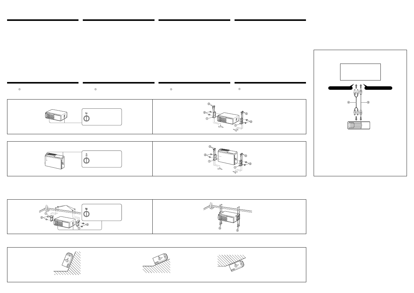 Connections/connexions/ conexiones/ ‡s, Installation, Installation instalación | Sony CDX-747X User Manual | Page 3 / 3