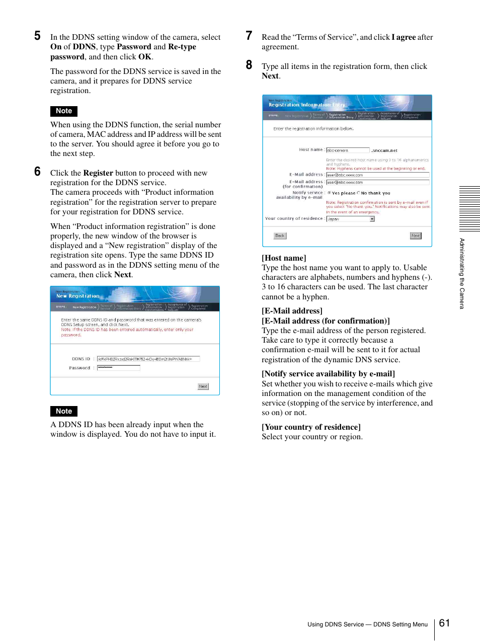Sony IPELA SNC-P1 User Manual | Page 61 / 80