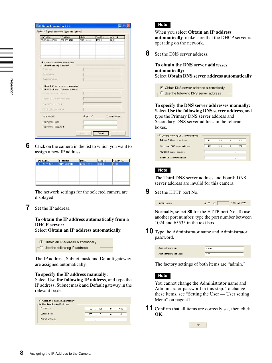 Sony IPELA SNC-P1 User Manual | Page 8 / 80