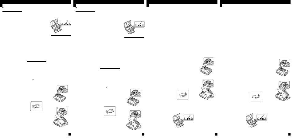 Zadditional information precautions, Troubleshooting, Specifications | Zinformación adicional precauciones, Solución de problemas, Especificaciones | Sony WM-FS111 User Manual | Page 2 / 2