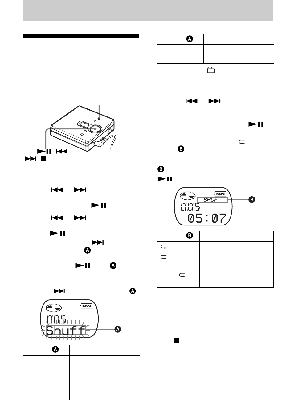 Various ways of playback, Selecting the play mode | Sony MZ-NE410 User Manual | Page 18 / 68