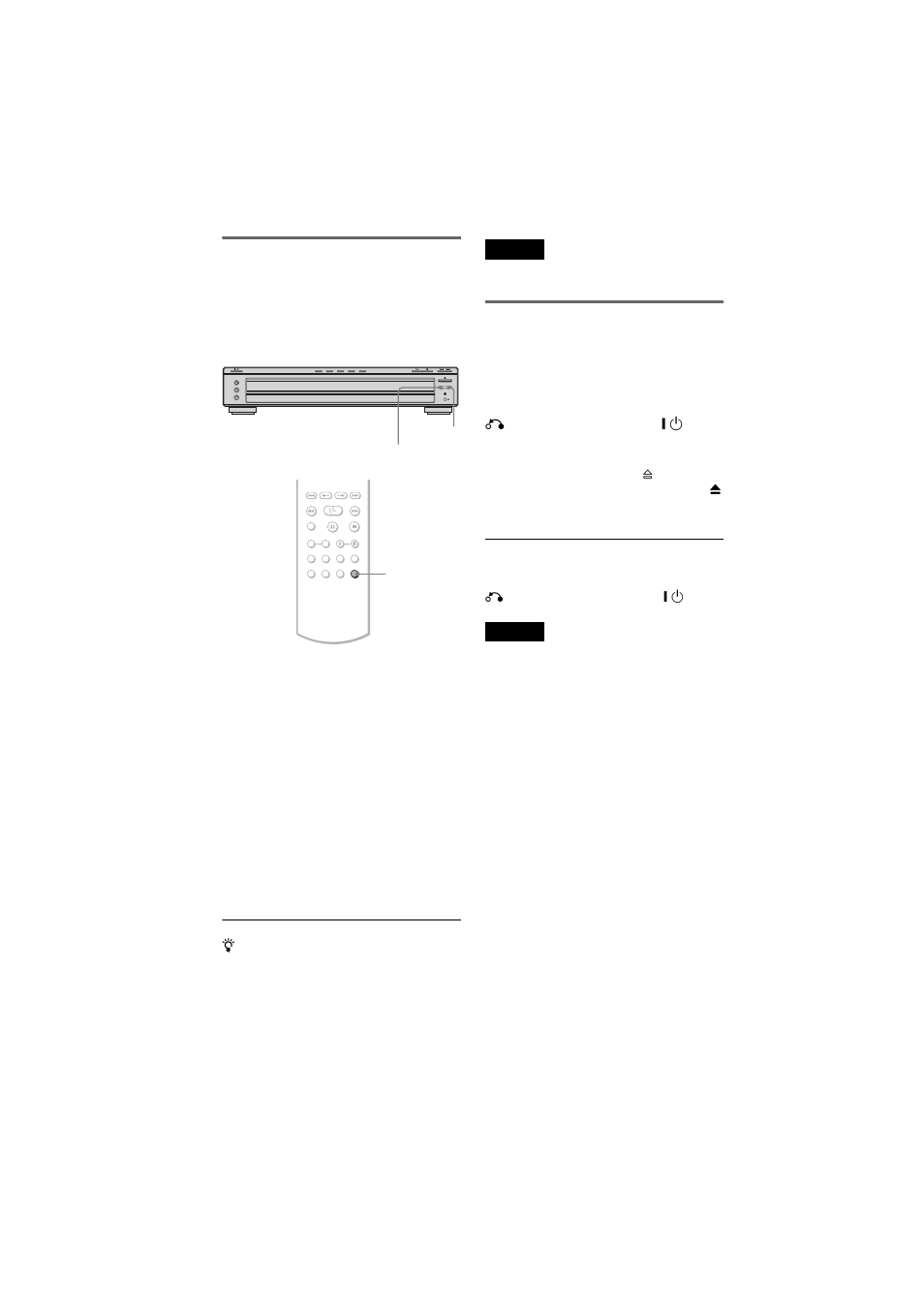 Replacing discs while playing a disc (exchange), Locking the disc tray (child lock) | Sony DVP-NC66K User Manual | Page 24 / 84