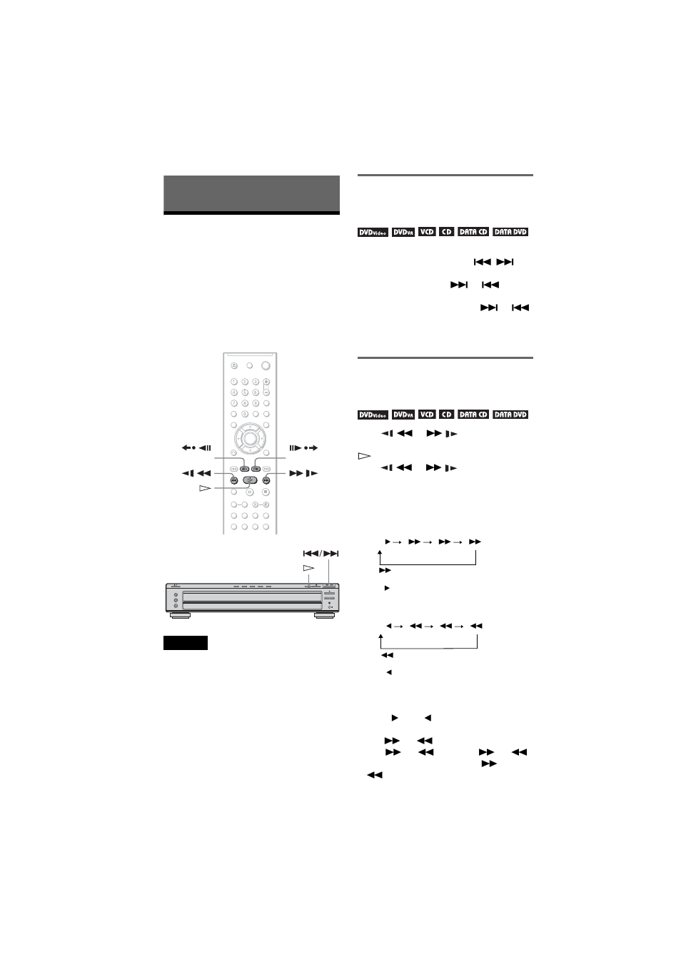 Searching for a scene, Searching for a particular point on a disc (se, Searching for a particular point on a disc | Sony DVP-NC66K User Manual | Page 32 / 84