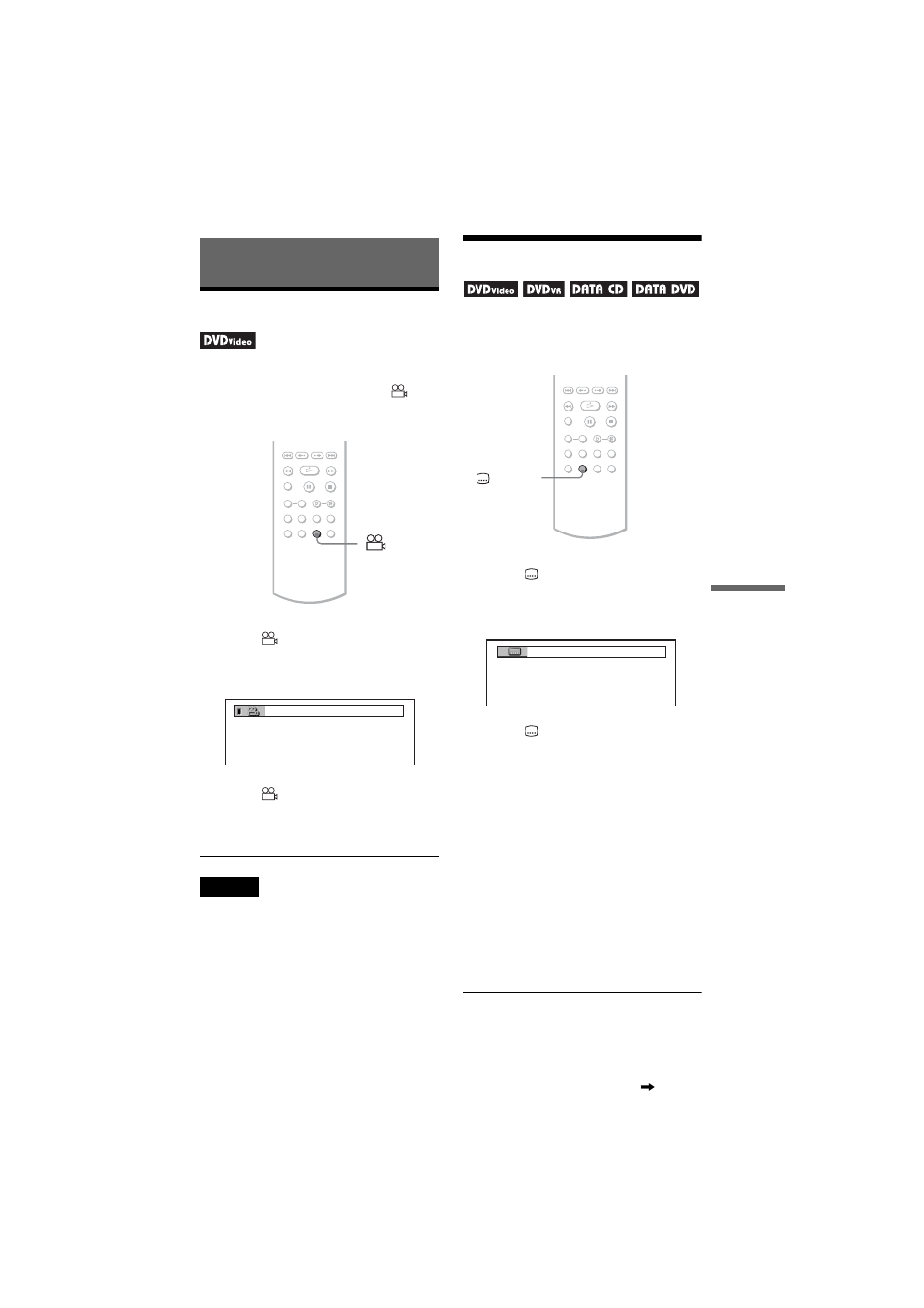 Enjoying movies, Changing the angles, Displaying the subtitles | Changing the angles displaying the subtitles, N (49 | Sony DVP-NC66K User Manual | Page 49 / 84