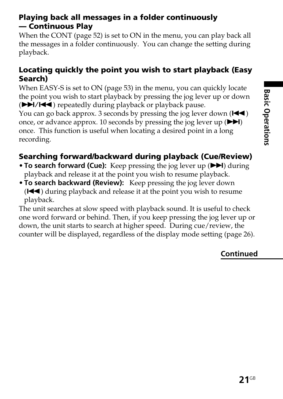 Sony ICD-ST20 User Manual | Page 21 / 68