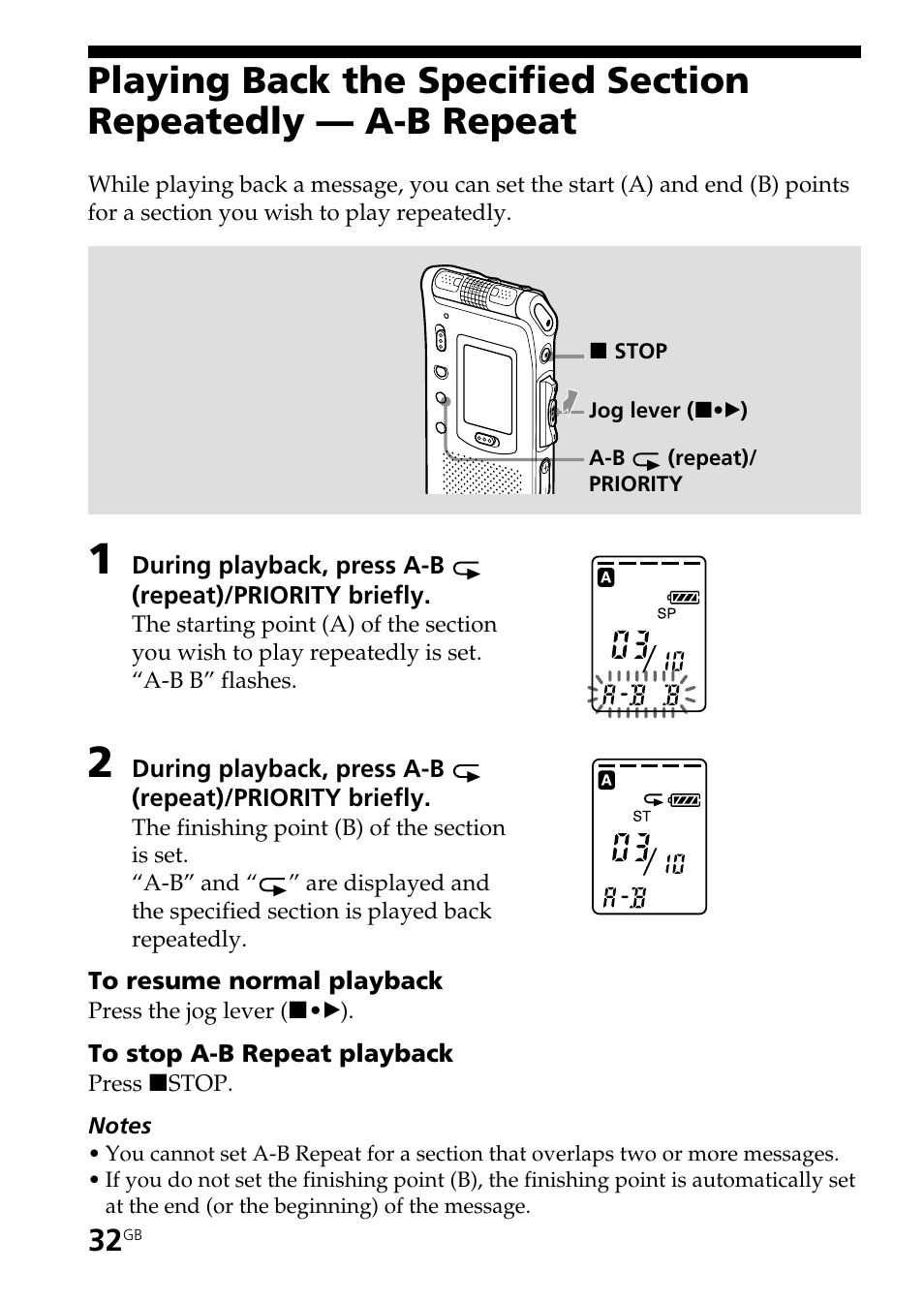 Sony ICD-ST20 User Manual | Page 32 / 68