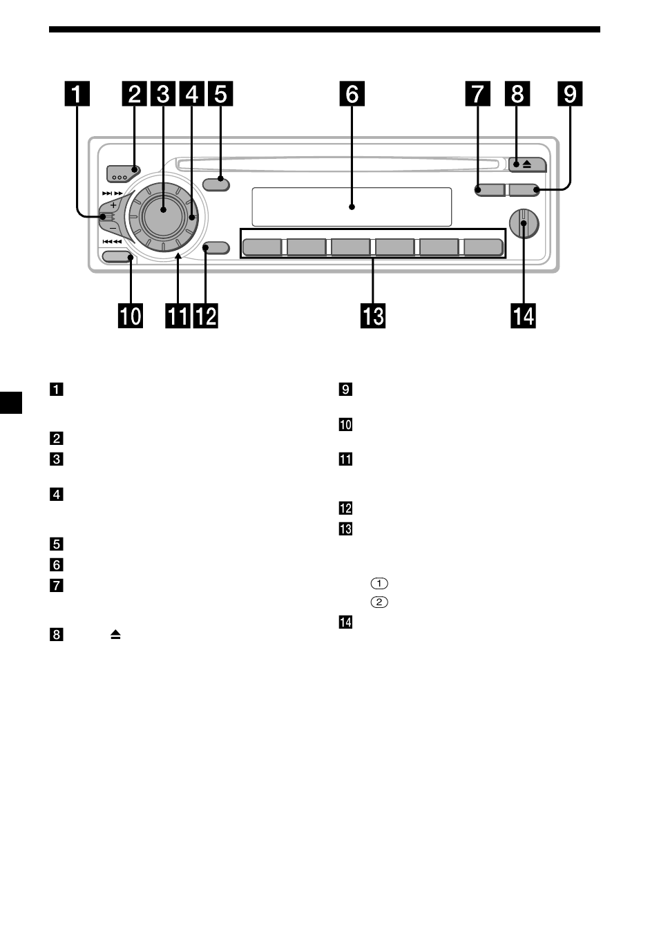 Ubicación de los controles | Sony CDX-3250 User Manual | Page 20 / 68