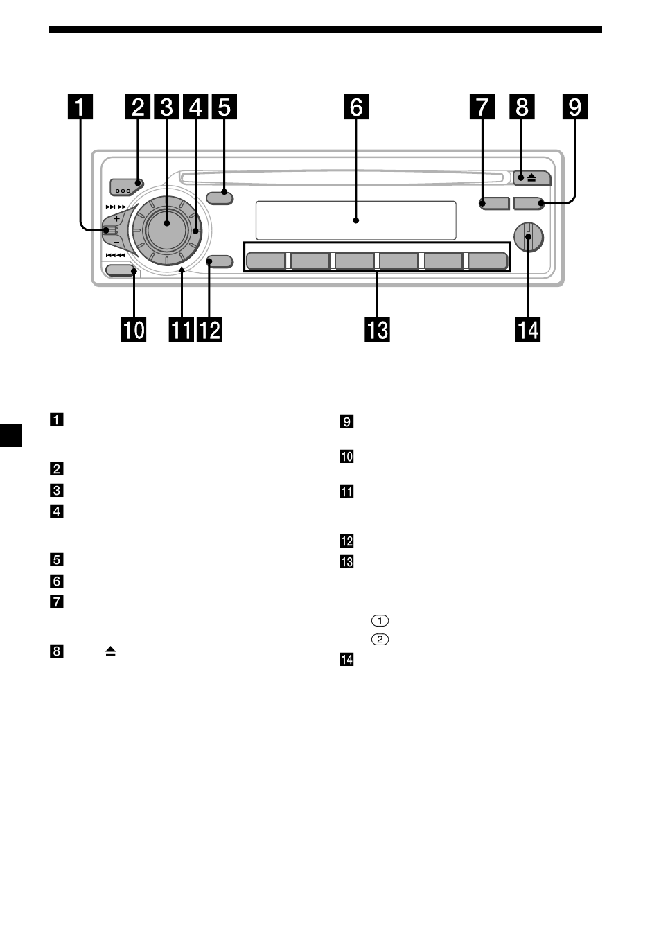 4localização dos controlos | Sony CDX-3250 User Manual | Page 36 / 68