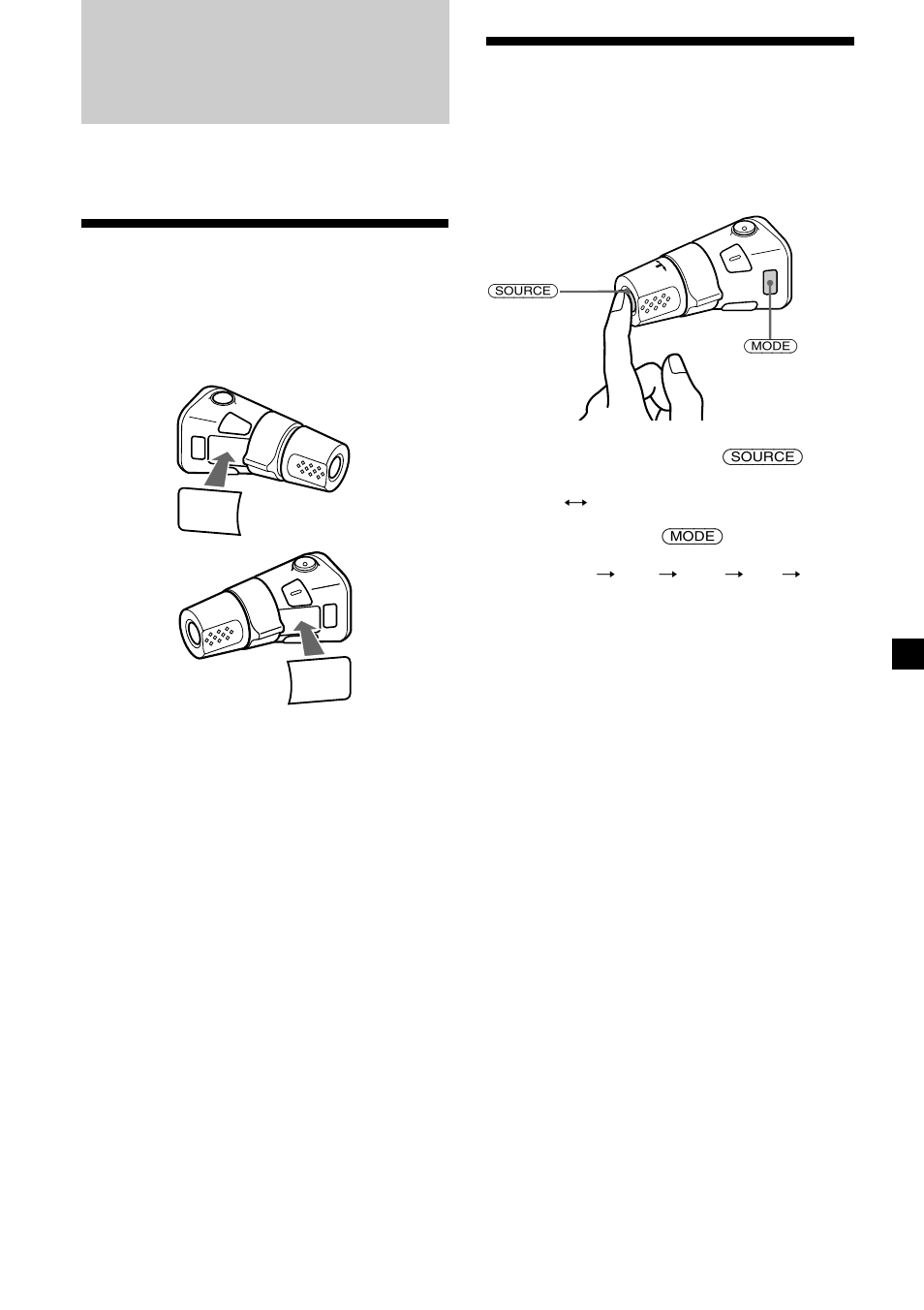 Övriga funktioner, Fästa etikett på vridkontrollen, Använda vridkontrollen | Sony CDX-3250 User Manual | Page 57 / 68