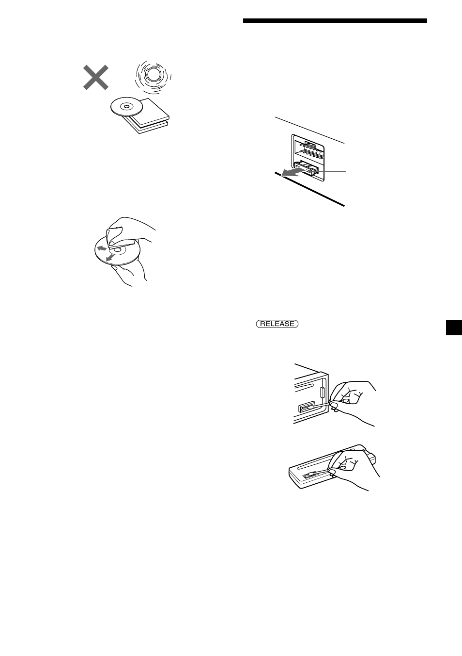 Underhåll | Sony CDX-3250 User Manual | Page 61 / 68
