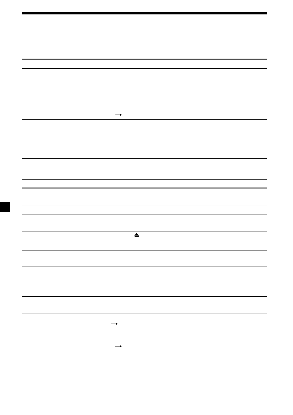 Felsökning | Sony CDX-3250 User Manual | Page 64 / 68