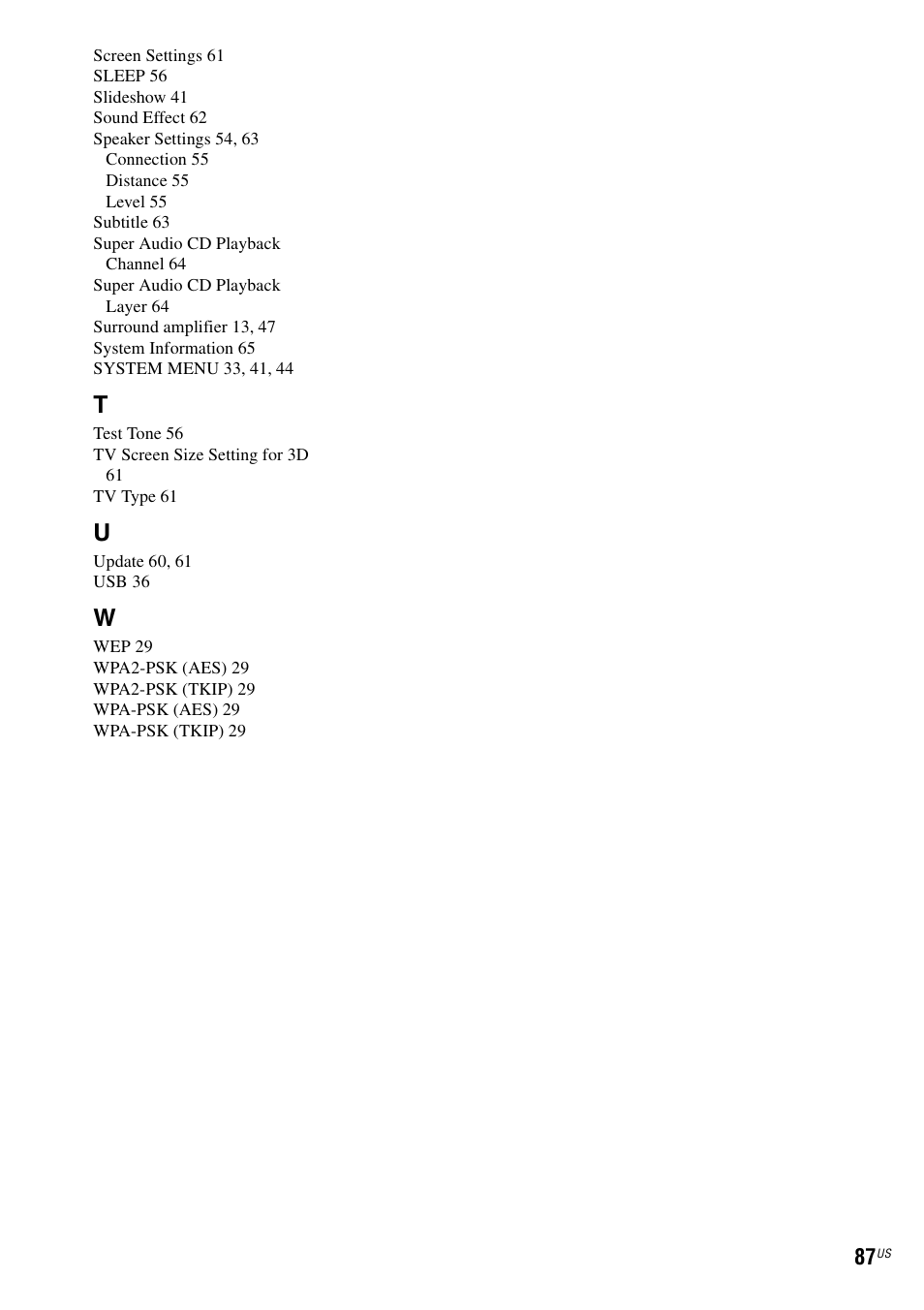 Sony BDV-IZ1000W User Manual | Page 87 / 88