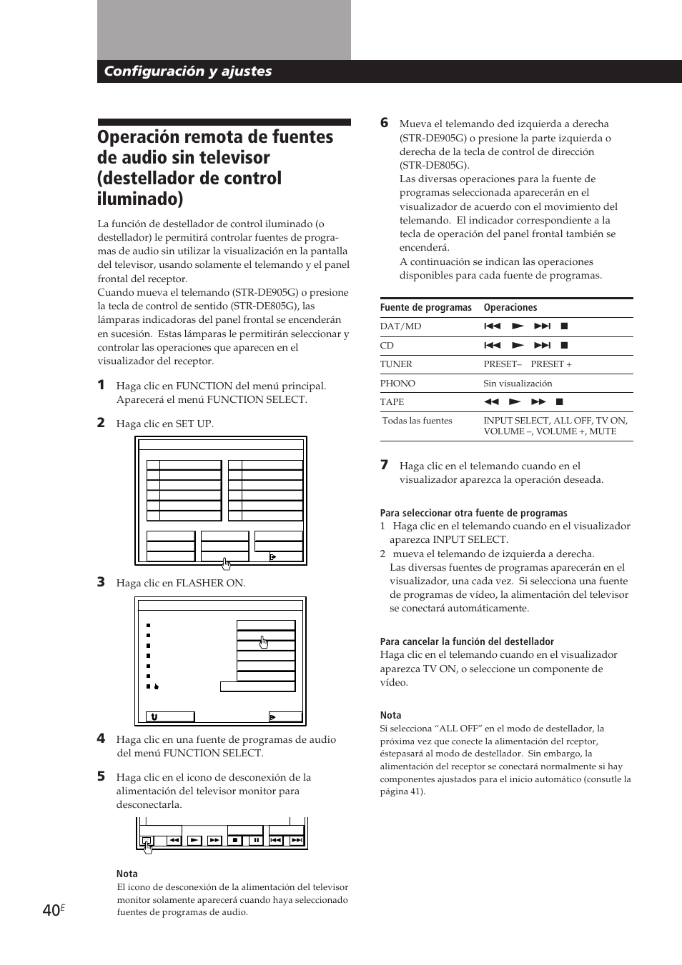 Configuración y ajustes | Sony STR-DE905G User Manual | Page 140 / 200