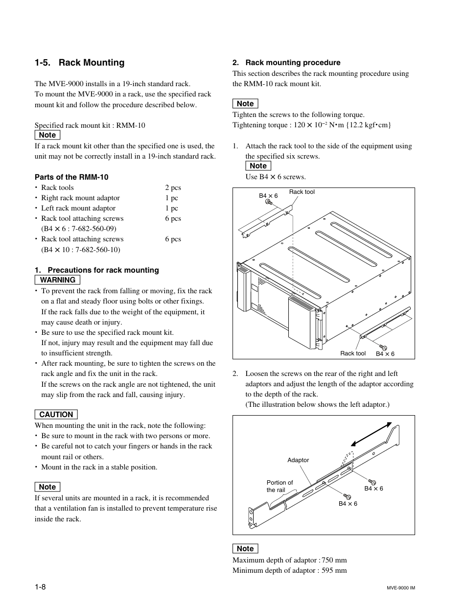 5. rack mounting | Sony MKE-9020M User Manual | Page 14 / 36