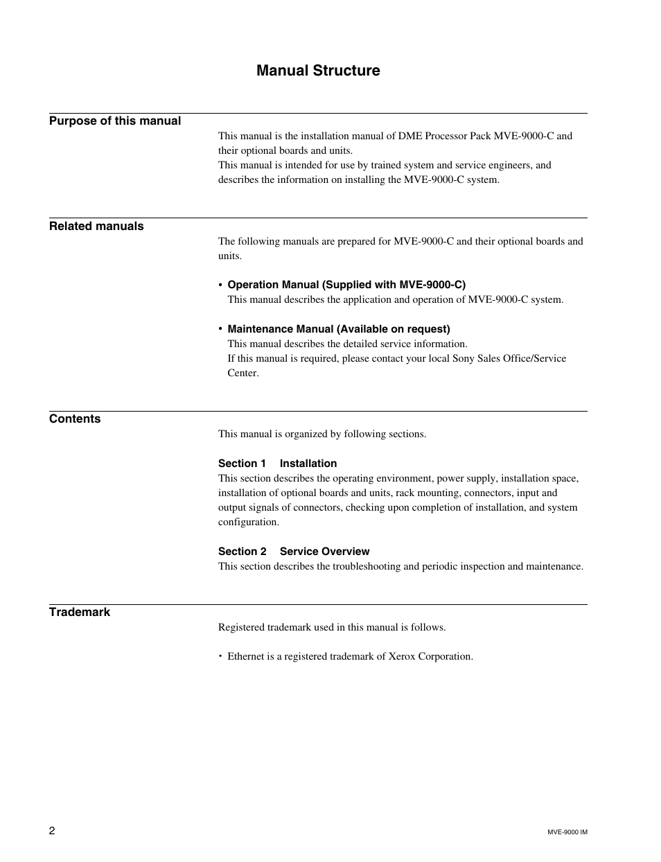 Sony MKE-9020M User Manual | Page 6 / 36