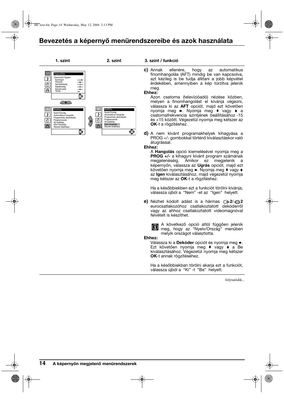 Sony KV-29CS60K User Manual | Page 74 / 124