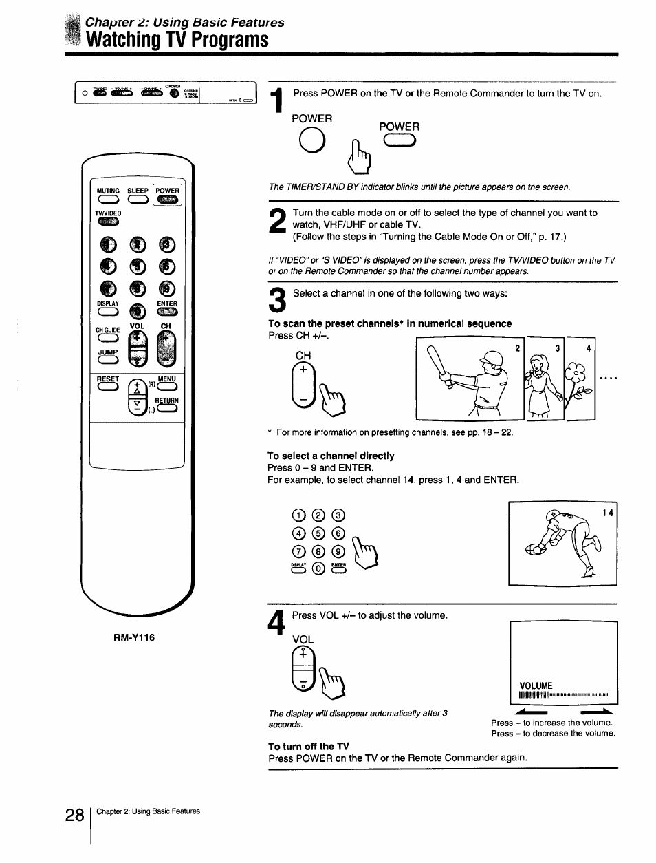 Watching tv programs | Sony Cable Box User Manual | Page 28 / 48