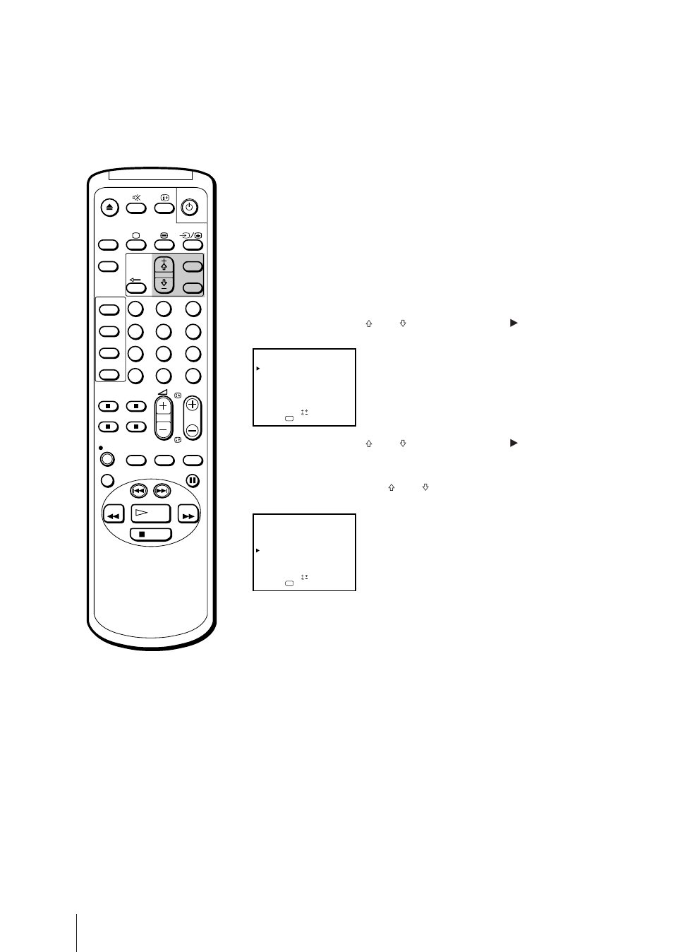 Visualisation d’émissions en mode 16:9e, Appuyez sur menu. le menu principal apparaît, Appuyez sur menu pour revenir à l’écran initial | Sony Trinitron KV-21V6D User Manual | Page 126 / 252