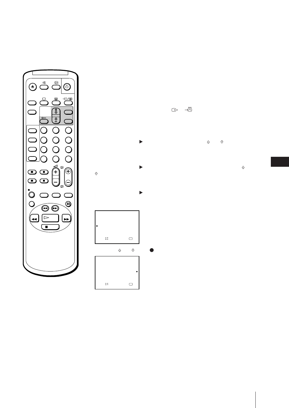 Druk op menu om het hoofdmenu weer te geven, Om te beginnen | Sony Trinitron KV-21V6D User Manual | Page 163 / 252