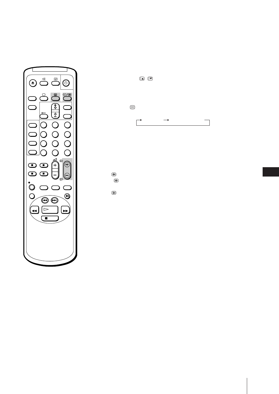 Visa nästa eller föregående sida, Visa en text-tv-sida på tv-bilden, Hindra att en text-tv-sida uppdateras eller ändras | Sony Trinitron KV-21V6D User Manual | Page 221 / 252