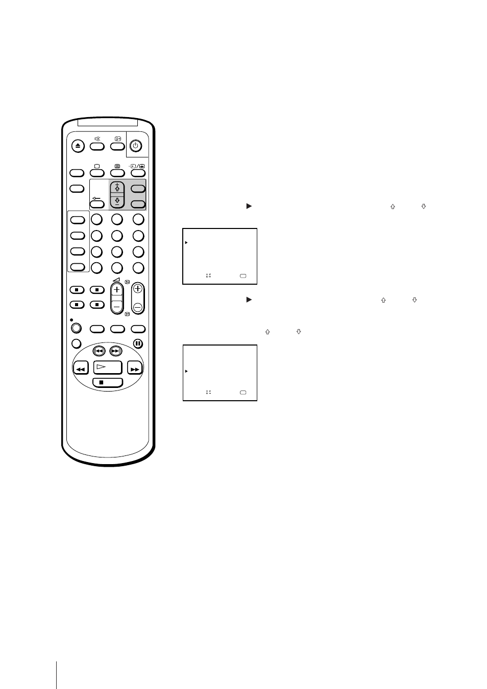Se på program i 16:9-läge, Tryck på menu. huvudmenyn visas, Basfunktioner | Sony Trinitron KV-21V6D User Manual | Page 226 / 252