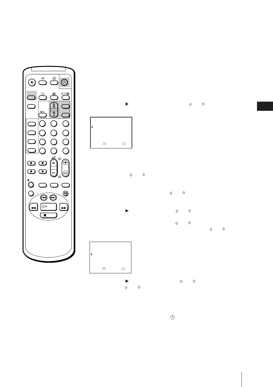 Switching on at your desired time — on timer, Press menu to display the main menu, Press menu to return to the original screen | Sony Trinitron KV-21V6D User Manual | Page 37 / 252