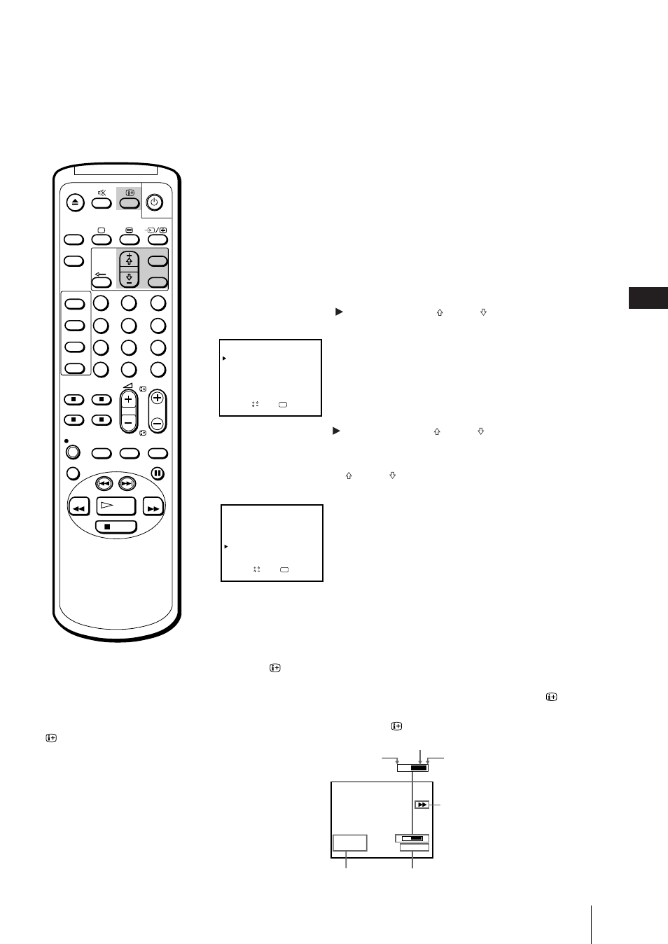Einstellen des farbsystems, Aufrufen der bildschirmanzeigen, Drücken sie menu. das hauptmenü wird angezeigt | Sony Trinitron KV-21V6D User Manual | Page 75 / 252