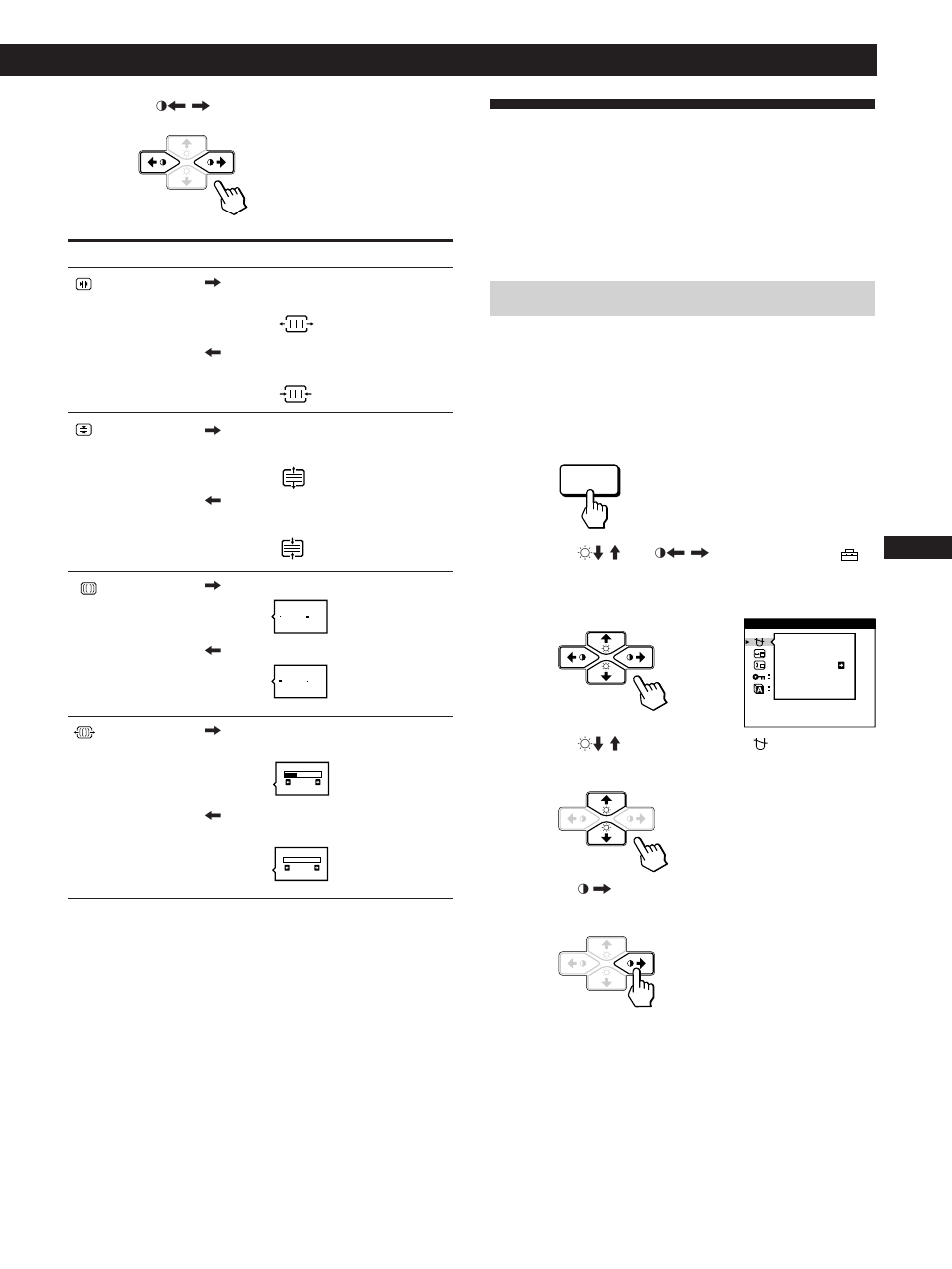 Using the option on-screen display, Getting started customizing your monitor, Degaussing the screen | Fen es c | Sony CPD-100GST User Manual | Page 13 / 92